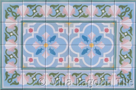 Ceramic tile backsplash