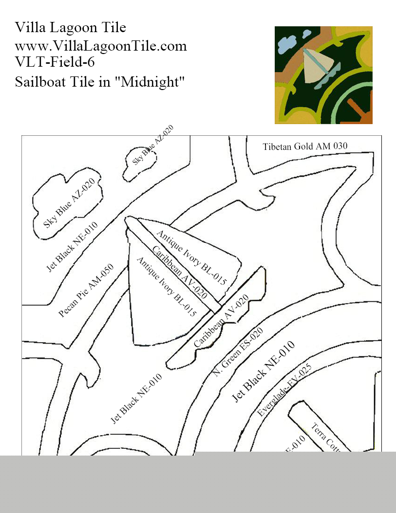 Sailboat Midnight Color Map