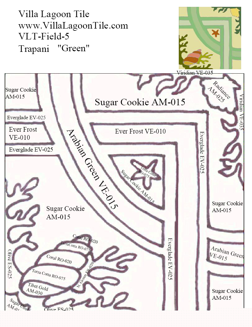 Trapani Green Color Map
