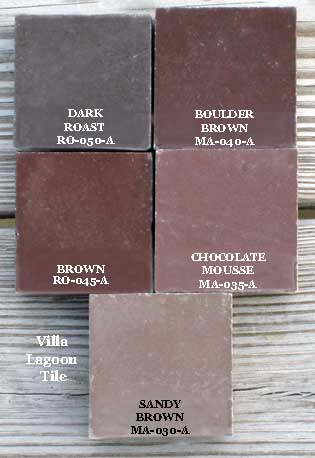 brown cement tiles tinted concrete tiles