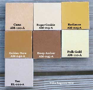 yellows for encaustic cement tile