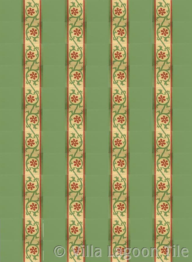 Cuban tile stripe