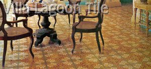 cuban tile dining room floor