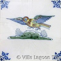 ceramic delft backsplash tiles