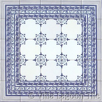 Delft tile wall insert