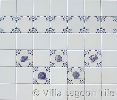 Dutch style tiles for kitchen and bath