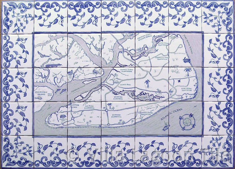 Tile map of Hilton Head