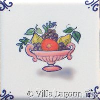 dutch tile with fruit