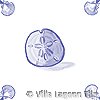 tile with sand dollar design