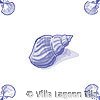 whelk sea shell tile