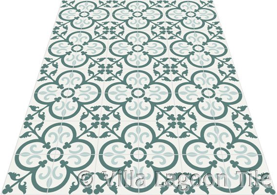 Floor image of cement tile 254
