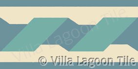 Twisted rope ribbon border tile