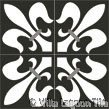 fler-de-lis tile