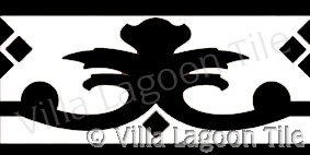 Classic border ciment tile