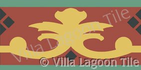 Rococo Border tile