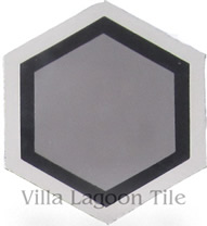 hexagonal cement tile floor