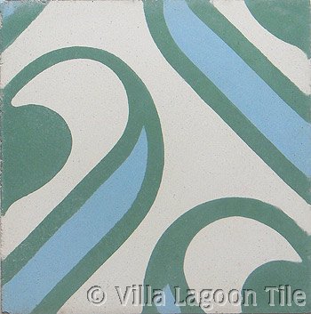 Cement tile Surf "Agua"