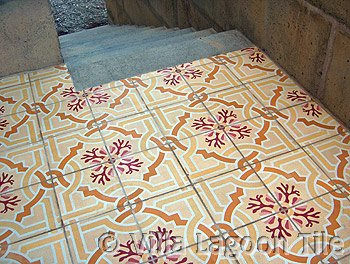 Venetian Coral pattern front stoop