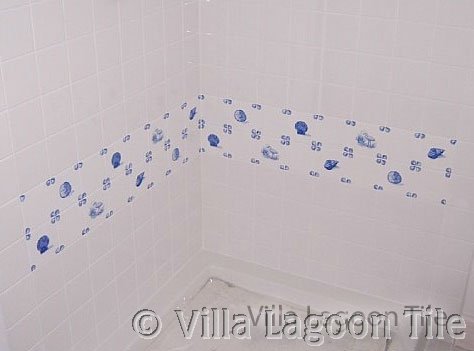 delft tile shower tile