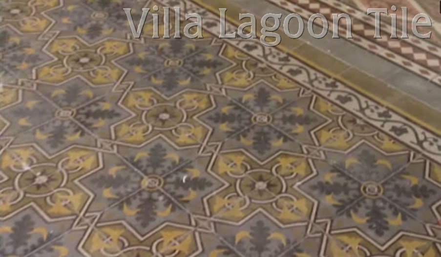 French pattern tile on HGTV