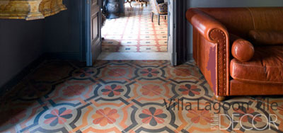 Italian cement and marble dust tiles