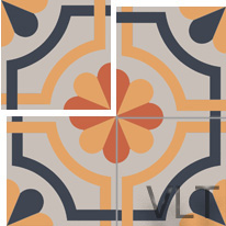 Sicilian cement tile design
