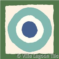 Contemporary circle pattern tile