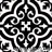 moorish black aand white tile