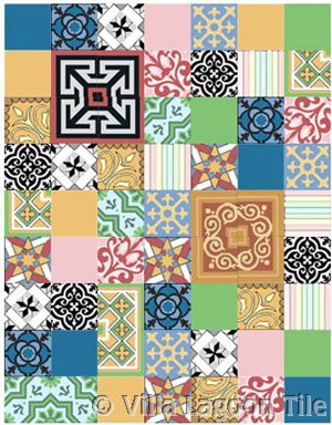 Layout options for patchwork tile