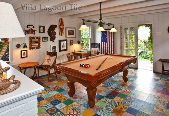 Patchwork tile in Santa Monica