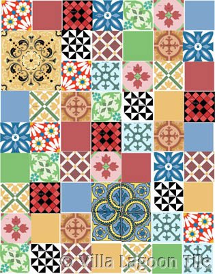 Cement tile floor designs