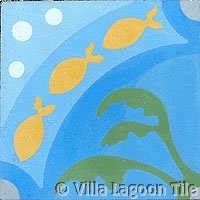 Pescado Azul cement tile