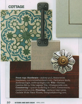 Cuban tropical tile in kitchen and bath ideas.