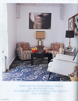 Cement tiles from Morocco