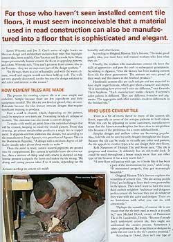 Tile Dealer Magazine Article