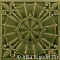 Art Nouveau relief tiles ceramic