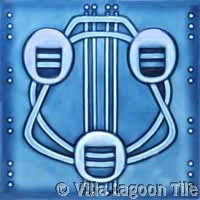 moulded relief tiles