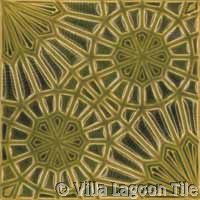 relief molded tile in brown