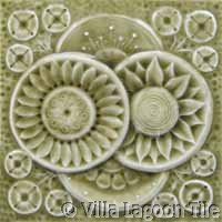 Taupe glazed antique tile