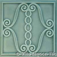 bluish gray glazed tile