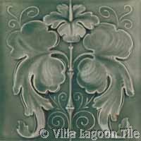 fancy grey floral relief ceramic tile glazed and crackle