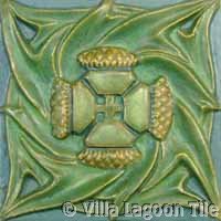 mission style glazed antique tile