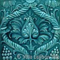 deeply embossed victorian tile
