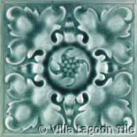 deeply relief vintage tile