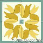 Ribbon Tile Corners arranged as a square