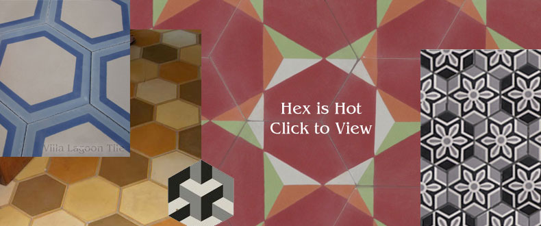 hexagonal cement tile