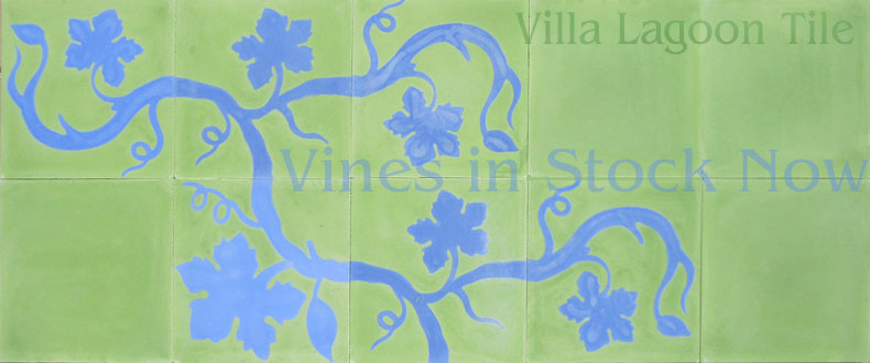 Grapevine tile designs