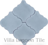 Ogee shaped colonial tile arabesque or moroccan