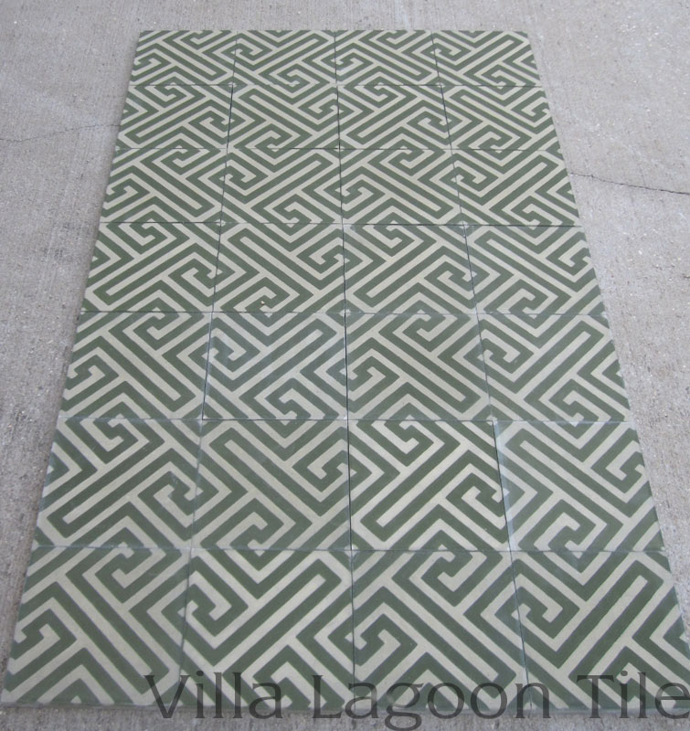 Stock cement tiles fretwork trellis