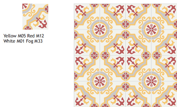 Moroccan cement tile for in stock tile
